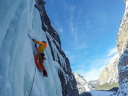 Ice Climbing in Pederü