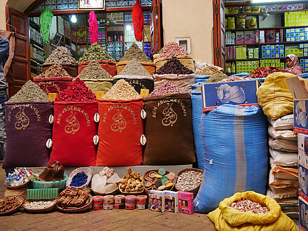 Markt in Marrakech, Marokko